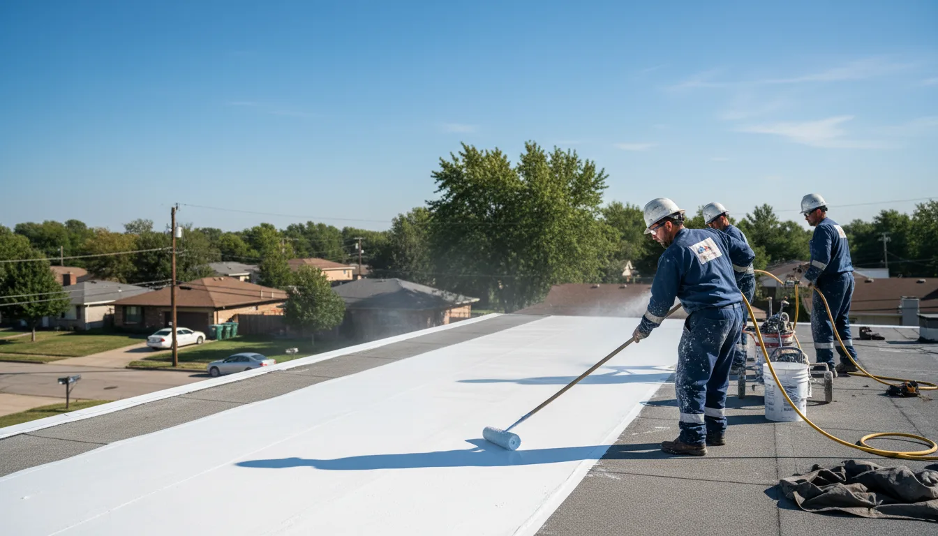 Commercial roof coating in Hilliards, PA near me